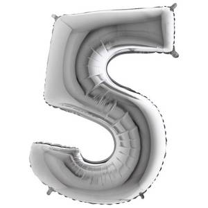 Цифра "5" - серебро/MD
