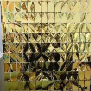 Зеркальная ткань Золото 100 см* 200см (Китай)/184514