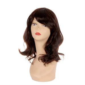 Парик шатенка длинная челка 730864