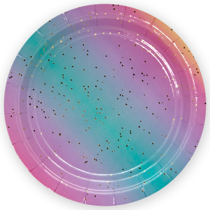 Тарелка  "Космическая радуга градиент" 9 дюйм. 6 шт./625016