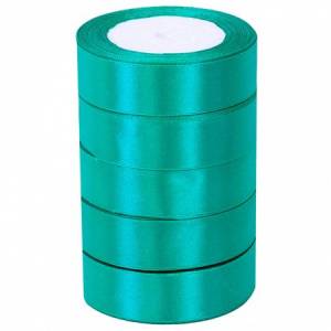 Лента атлас изумрудный 25 мм*22,85м/ 88017580/88017581