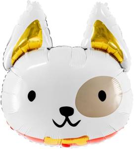 23" Голова Милый щенок, белый / Китай 19621