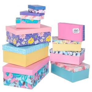 Коробка 15*9.5*5.5 см "Яркие краски,ассорти"