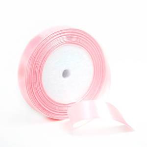 Лента атлас нежно-розовый 20 мм*22,85 м / 190828