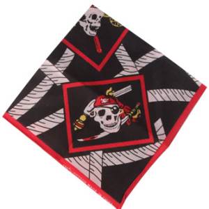 Платок (бандана) "Пират" Гроза семи морей 55*55 см (Китай)