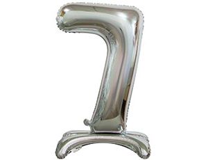 30" Цифра на подставке "7" серебро/ Китай 1207-3653