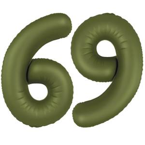 Цифра "6/9" - SLIM Olive Green / Flexmetal 1207-6097