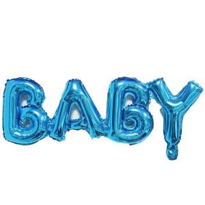 Надпись Baby синий 32" (Китай)/17378