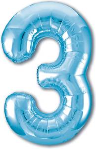 Цифра 3 - 40" Slim Голубой (Россия) / 755280/ 1207-4914