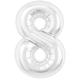 Цифра 8 - 40" Slim Белый блеск (Россия) / 1207-6595