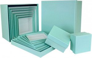 Коробка 18*18*10 см Мятный