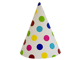 Колпак "Горошек мульти" 6 шт./1501-2429