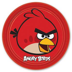 Тарелка  "Angry Birds"  23 см..8шт.
