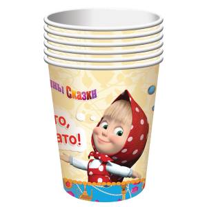 Стаканы бумажные "Машины сказки" 210 мл, 6 шт