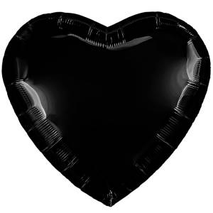 36" Сердце пастель Черное (Россия) 1204-1412/224937