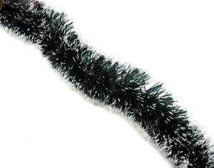 Мишура зеленая с белыми кончиками НУ-6516