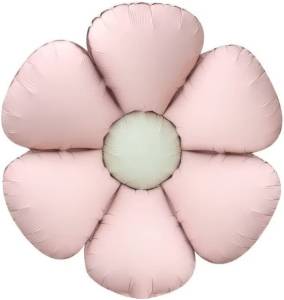 24" Цветок Ромашка, розовый сатин (надув воздухом) / Китай 26280