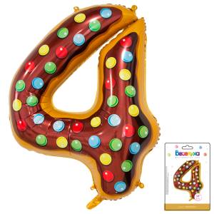 Цифра "4" Пончик 34"/ Китай 190018-4