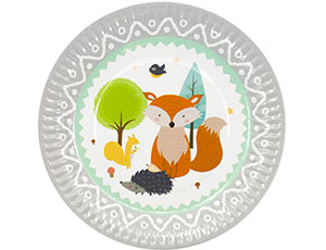 Тарелка  "Лесные Друзья" 17 см 6 шт.
