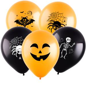 Хэллоуин 12" (4 дизайна) пастель (Турция)