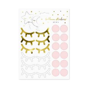 Наклейка на шар "Ресницы Румяна" 6 пар 1302-1301