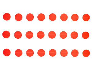 Гирлянда на нитке Круги Красные 2,2м /1404-0515