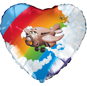 18" Сердце Самолет (Россия)/750049