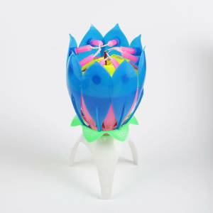 Свеча д/торта музыкальная "Цветок" 2385921