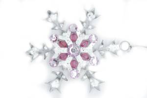 Снежинка со стразами