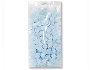 Конфетти Круги Текстиль Голубые 2см 30гр 1501-4580