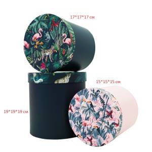 Коробка "Джунгли" 15*15*15 см цилиндр