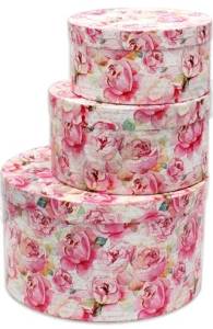 Коробка 23*23*12 см "Нежные пионы"