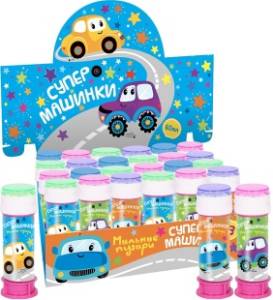 Мыльные пузыри "Супер машинки" 60 мл./ 500418