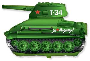 Танк Т-34, зеленый / Flexmetal 901672RU