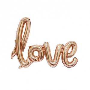 Надпись "LOVE" розовое золото набор букв 41" / Китай 17381