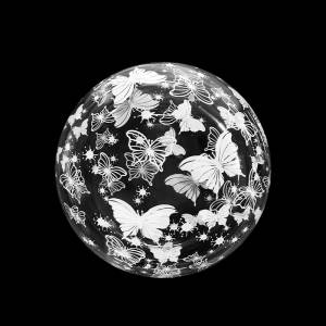 Bubble Deco 18" Бабочки белые (Китай) /5514194