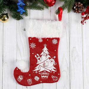 Носок для подарков 18*25 см/ 2389001