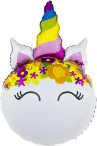 Голова Цветочный единорог 31"/79 см (Китай)/19181