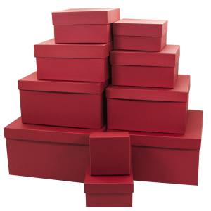 Коробка 20*20*11 см вишневый