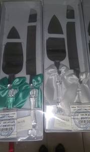 Набор "Лопаточка и нож для торта" с бантом