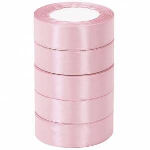 Лента атлас зефирно-розовый 25 мм*22,85м/ 88029700