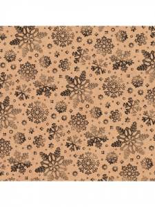 Крафт-бумага  Снежинки 70*100 см (10 листов)/УБ-3231