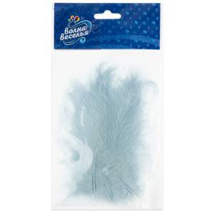 Набор перьев (ретро голубой) 12-15 см, 30 шт. / 6015544
