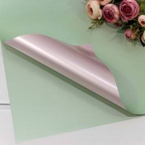 Пленка матовая Пудровый/Мятный Глянец 40см*45см 20 шт./1364/7