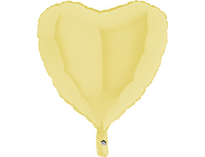 18" Сердце матово-желтое (Grabo) / 180M04Y / 1204-0885