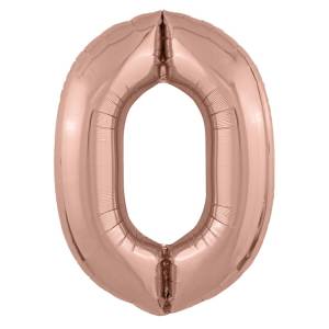 Цифра 0 - 40" Slim Розовое золото (Россия) / 1207-4891
