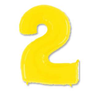 Цифра "2" -  Яркий желтый /Grabo                     