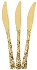 Ножи "Арт деко" золото металлик 20 см., 10 шт. / 6234096