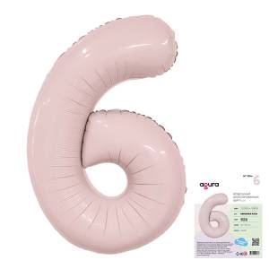 Цифра 6 - 40" Slim Пыльная роза (Россия) / 1207-5357