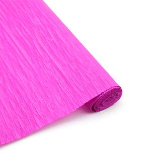 Бумага упак. Гофрированная ФУКСИЯ 0,5*2м  / Китай                 